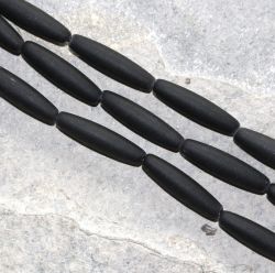 Onyx - Spindel -  matt - 20 x 5 mm - Kettenstrang