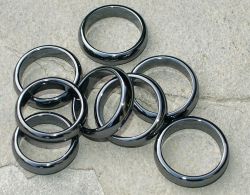 H�matit - Ring - 6mm - rund - 100 St�ck
