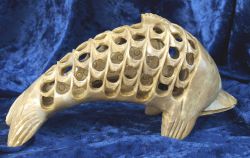 Speckstein - Delphin gro� - 19 x 10 x 7cmn - 1 St�ck