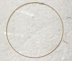Halsreif - einreihig - braun - Magnetschlie�e - 45 cm - 10 St.