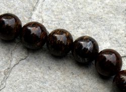Bronzit - Kugel - 12 mm - Kettenstrang