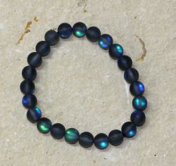 Mermaid Glass - Kugel - 8mm - Armband Elastik - 1 St�ck