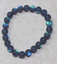 Mermaid Glass - Kugel - 8mm - Armband Elastik - 1 St�ck