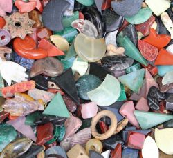 Edelstein Mix - Anh�nger mit Bohrung - 50 St. - SONDERPREIS