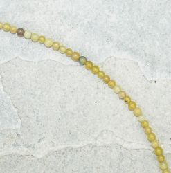 Anden Opal gelb - Kugel - 4mm - Kettenstrang