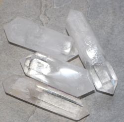 Bergkristall Doppelender - polierte Spitzen - 250 Gramm