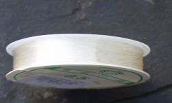 Elastikgummi - 0,6mm - transparent - 5 Rollen mit je 10 Metern
