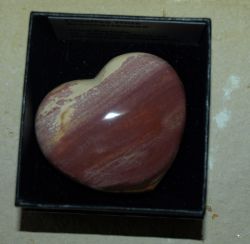 Verst. Holz Araucariaceae Herz - in Geschenkbox - 1 St�ck