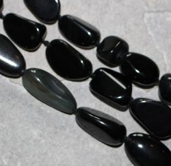 Regenbogen Obsidian - Barock - 12-14mm - Kettenstrang