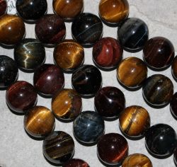 Tigerauge - multi - Kugel - 18mm - Kettenstrang