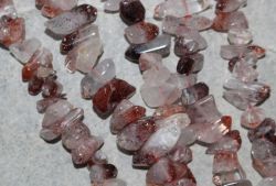 H�matitQuarz - Freeform - 12-22mm - Kettenstrang