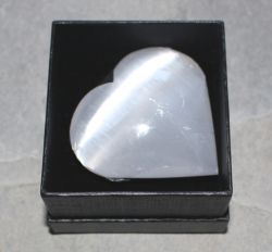 Selenit - Herz - in Geschenkbox - 1 St�ck
