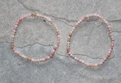 Anden Opal - Kugel - facettiert - 3mm - Armband Elastik - 2 St.