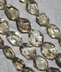 Rauchquarz - Freeform - facettiert - 10-12mm - Kettenstrang