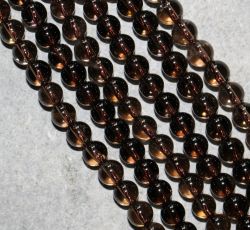 Rauchquarz - Kugel - 6mm - Kettenstrang