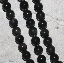 Regenbogen Obsidian - Kugel - 8mm - Kettenstrang