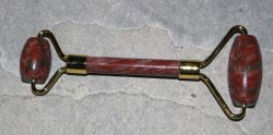 Jaspis - Massageroller - 14 cm lang - in Geschenkbox