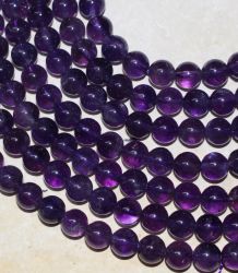 Amethyst - Kugel - 8mm - Kettenstrang