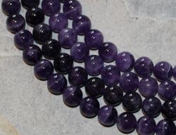 Amethyst - Kugel - 12mm - Kettenstrang