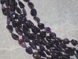 Amethyst - Barock - 8-12mm - Kettenstrang