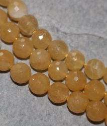 Calcit orange - Kugel - facettiert - 8mm - Kettenstrang