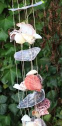 Muscheln und Meeresschnecken Windspiel - Deko - 120 cm