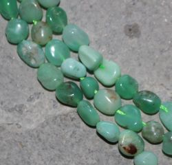 Chrysopras - Barock - 6-7mm - Kettenstrang