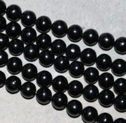 Gagat - Kugel - 8mm - Kettenstrang