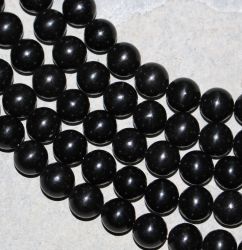 Gagat - Kugel - 10mm - Kettenstrang
