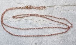 Kette aus Metall - rotgoldfarbig - 2,5mm -  80 cm - 10 St�ck