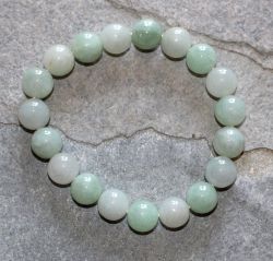 Jade Burma - Kugel - 10mm - Armband Elastik - 1 St�ck