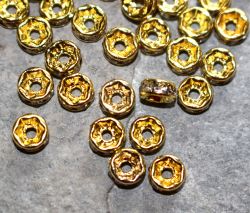 Zwischenteile - Schmuckzubeh�r - mit Strass - 5mm