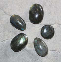 Labradorit - Trommelsteine - Handschmeichler - 5 St�ck