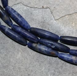 Sodalit - Spindel - 20x5mm - Kettenstrang