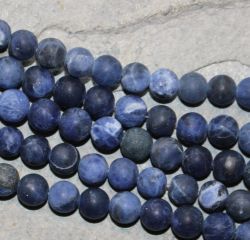 Sodalit - Kugel - matt - 6mm - Kettenstrang