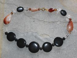 Achat Onyx - Edelsteinkette Sonderpreis