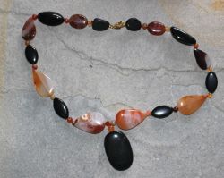 Karneol Onyx - Edelsteinkette Sonderpreis