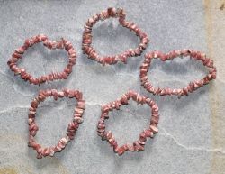 Rhodochrosit - Splitter - Armband Elastik - 5 St�ck