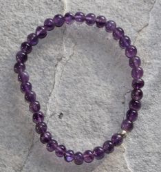 Amethyst - Kugel - 5mm - Armband Elastik - 1 St�ck