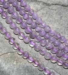Amethyst hell - Lavendel - Kugel - 4mm - Kettenstrang