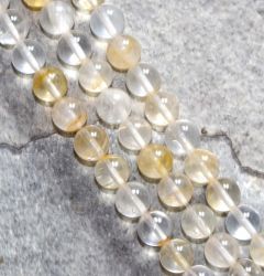 Citrin Quarz - Kugel - 6mm - Kettenstrang