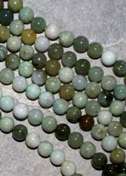 Jade Burma - Kugel - 8mm - Kettenstrang