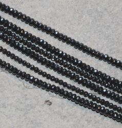 H�matit - Rondelle - facettiert - 3mm - Kettenstrang