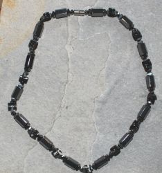 H�matit - magnetisiert - Edelsteinkette - 5 St�ck