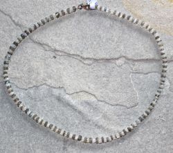 Labradorit - Scheiben - facettiert - 4-6mm - Edelstein Kette