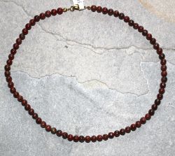 Brekzien Jaspis - Kugel - 6mm - 45cm - Edelstein Kette