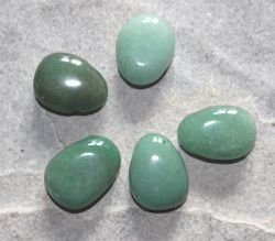 Aventurin - Trommelsteine gebohrt - Anh�nger - 5 St�ck