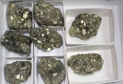 Pyrit - Peru - Stufen - 1,7 kg - Karton