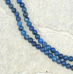 Lapis - Kugel - 4mm - Kettenstrang