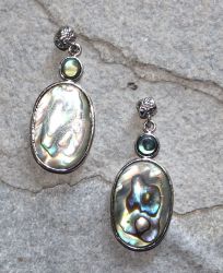 Paua Muschel - Anh�nger - Metall - 45m - 1 St�ck